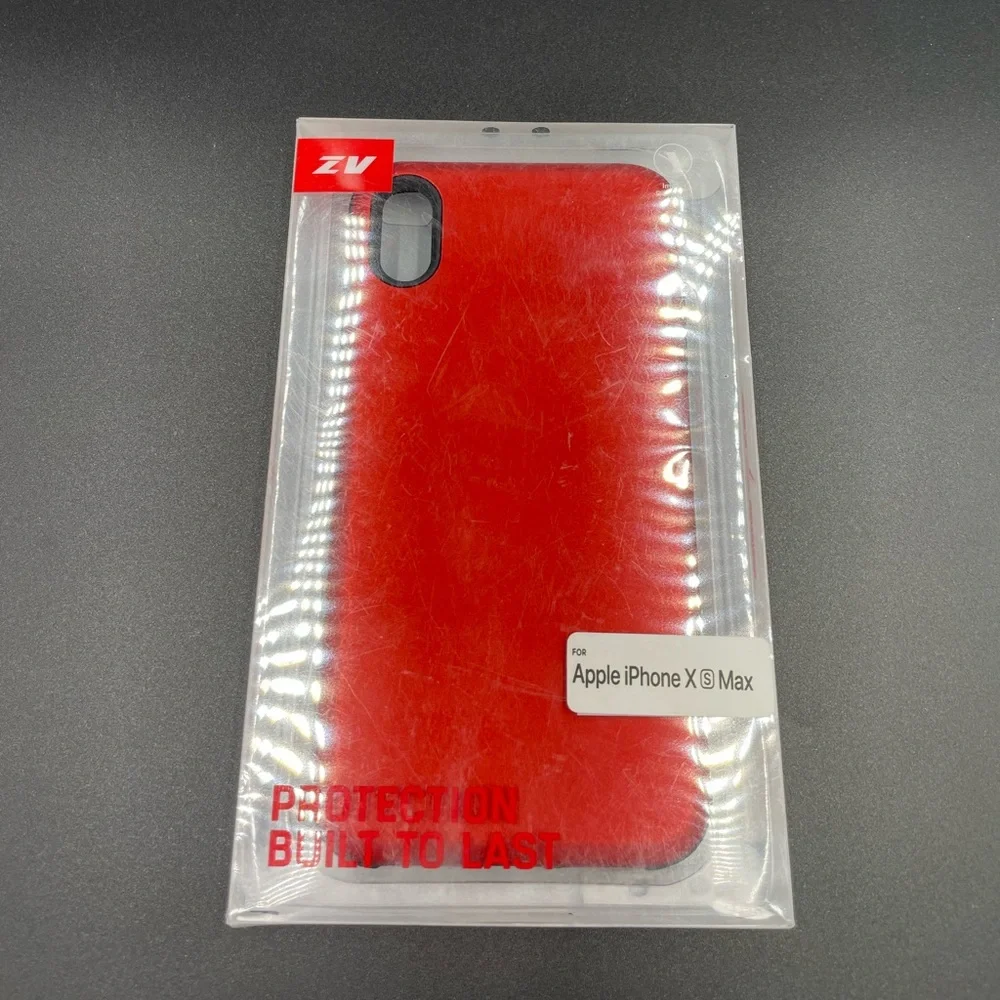 Red and black ZV Designed with you in mind for Apple iPhone XS Max